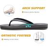 imageCOFACE Flip Flops For Women with Arch Support Comfortable Woman ThongSandals Yoga Mat Lightweight Orthopedic Womens FlipFlopGrey
