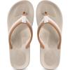 imageCOFACE Flip Flops For Women with Arch Support Comfortable Woman ThongSandals Yoga Mat Lightweight Orthopedic Womens FlipFlopIvory White