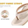 imageCOFACE Flip Flops For Women with Arch Support Comfortable Woman ThongSandals Yoga Mat Lightweight Orthopedic Womens FlipFlopIvory White