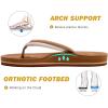 imageCOFACE Flip Flops For Women with Arch Support Comfortable Woman ThongSandals Yoga Mat Lightweight Orthopedic Womens FlipFlopKhaki