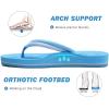imageCOFACE Flip Flops For Women with Arch Support Comfortable Woman ThongSandals Yoga Mat Lightweight Orthopedic Womens FlipFlopSkyblue