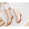 imageCOFACE Flip Flops for Women With Comfortable Arch Support Ladies Fashion Platform Thong Sandals Soft Yoga Mat Sole For BeachIndoor OutdoorBeige Khaki