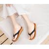 imageCOFACE Flip Flops for Women With Comfortable Arch Support Ladies Fashion Platform Thong Sandals Soft Yoga Mat Sole For BeachIndoor OutdoorBlack Khaki