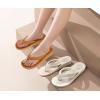 imageCOFACE Flip Flops for Women With Comfortable Arch Support Ladies Fashion Platform Thong Sandals Soft Yoga Mat Sole For BeachIndoor OutdoorKhaki