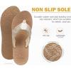 imageCOFACE Womens Flip Flops with Arch Support Ladies Fashion Lightweight Wedge Flip Flops Comfortable Yoga Mat Sole Summer Platform Thong SandalsBeige