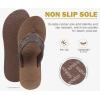 imageCOFACE Womens Flip Flops with Arch Support Ladies Fashion Lightweight Wedge Flip Flops Comfortable Yoga Mat Sole Summer Platform Thong SandalsBrown