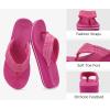 imageCOFACE Womens Flip Flops with Arch Support Ladies Fashion Lightweight Wedge Flip Flops Comfortable Yoga Mat Sole Summer Platform Thong SandalsHot Pink