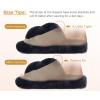 imageCOFACE Womens Fluff Slippers Open Toe Fuzzy Faux Fur Ladies House Fashion Platform Slide Shoes with Comfort Arch Support Indoor Outdoor SoleBlack