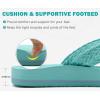 imageCOFACE Womens Orthopedic Flip Flops Comfortable Orthotic Sandals Cushion Recovery Plantar Fasciitis Walking Slip On Ladies Flip Flops for Woman Size 511Lake Blue