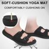 imageCOFACE Womens Orthotic Slippers Comfort Plantar Fasciitis Arch Support Slip on Slippers Ladies Soft Cushion Fashion Yoga Mat Sandals With Adjustable Straps DBlack Size 8