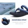 imageCOFACE Womens Trendy Orthotic Flip Flops Lightweight Yoga Mat Thick Cushion Walking Thong Sandals Adjustable Slip On Slippers With Comfortable Plantar Fasciitis Arch SupportNavy Blue