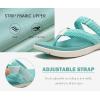imageCOFACE Womens Trendy Orthotic Flip Flops Lightweight Yoga Mat Thick Cushion Walking Thong Sandals Adjustable Slip On Slippers With Comfortable Plantar Fasciitis Arch SupportTurquoise