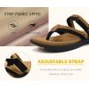 imageCOFACE Womens Trendy Orthotic Flip Flops Lightweight Yoga Mat Thick Cushion Walking Thong Sandals Adjustable Slip On Slippers With Comfortable Plantar Fasciitis Arch SupportBlack Brown