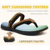 imageCOFACE Womens Trendy Orthotic Flip Flops Lightweight Yoga Mat Thick Cushion Walking Thong Sandals Adjustable Slip On Slippers With Comfortable Plantar Fasciitis Arch SupportBlack Brown