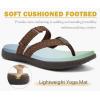 imageCOFACE Womens Trendy Orthotic Flip Flops Lightweight Yoga Mat Thick Cushion Walking Thong Sandals Adjustable Slip On Slippers With Comfortable Plantar Fasciitis Arch SupportBrown