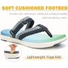 imageCOFACE Womens Trendy Orthotic Flip Flops Lightweight Yoga Mat Thick Cushion Walking Thong Sandals Adjustable Slip On Slippers With Comfortable Plantar Fasciitis Arch SupportGrey
