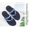 imageCOFACE Womens Trendy Orthotic Flip Flops Lightweight Yoga Mat Thick Cushion Walking Thong Sandals Adjustable Slip On Slippers With Comfortable Plantar Fasciitis Arch SupportNavy Blue