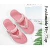 imageCOFACE Womens Trendy Orthotic Flip Flops Lightweight Yoga Mat Thick Cushion Walking Thong Sandals Adjustable Slip On Slippers With Comfortable Plantar Fasciitis Arch SupportPink