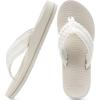 imageCOFACE Womens Orthopedic Flip Flops Comfortable Orthotic Sandals Cushion Recovery Plantar Fasciitis Walking Slip On Ladies Flip Flops for Woman Size 511Beige