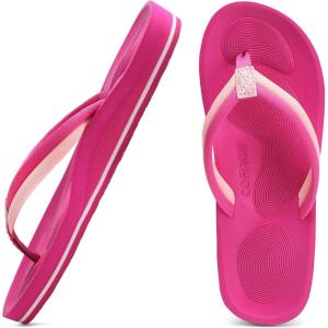 imageCOFACE Flip Flops For Women with Arch Support Comfortable Woman ThongSandals Yoga Mat Lightweight Orthopedic Womens FlipFlopRose