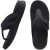 imageCOFACE Flip Flops for Men with Arch Support Comfortable Man Thong Sandals Adjustable Beach Flipflop OutdoorBlack