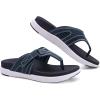 imageCOFACE Flip Flops for Men with Arch Support Comfortable Man Thong Sandals Adjustable Beach Flipflop OutdoorBlue