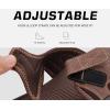imageCOFACE Flip Flops for Men with Arch Support Comfortable Man Thong Sandals Adjustable Beach Flipflop OutdoorBrown