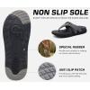 imageCOFACE Flip Flops for Men with Arch Support Comfortable Man Thong Sandals Adjustable Beach Flipflop OutdoorGrey