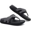 imageCOFACE Flip Flops for Men with Arch Support Comfortable Man Thong Sandals Adjustable Beach Flipflop OutdoorGrey