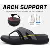 imageCOFACE Flip Flops for Men with Arch Support Comfortable Man Thong Sandals Adjustable Beach Flipflop OutdoorGrey