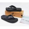 imageCOFACE Mens Arch Support Flip Flops Yoga Mat Comfortable Thick Cushion Recovery Walking Thong Sandals Lightweight Slip On Summer Beach SlippersBlack