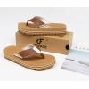 imageCOFACE Mens Arch Support Flip Flops Yoga Mat Comfortable Thick Cushion Recovery Walking Thong Sandals Lightweight Slip On Summer Beach SlippersKhaki