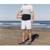 imageCOFACE Mens Arch Support Flip Flops Yoga Mat Comfortable Thick Cushion Recovery Walking Thong Sandals Lightweight Slip On Summer Beach SlippersNavy Blue