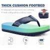 imageCOFACE Mens Arch Support Flip Flops Yoga Mat Comfortable Thick Cushion Recovery Walking Thong Sandals Lightweight Slip On Summer Beach SlippersNavy Blue