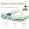 imageCOFACE Mens Arch Support Flip Flops Yoga Mat Comfortable Thick Cushion Recovery Walking Thong Sandals Lightweight Slip On Summer Beach SlippersWhite