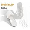 imageCOFACE Mens Arch Support Flip Flops Yoga Mat Comfortable Thick Cushion Recovery Walking Thong Sandals Lightweight Slip On Summer Beach SlippersWhite