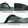 imageCOFACE Mens Flip Flops Comfortable Yoga Mat Cushion Thong Sandals with Arch Support Casual Summer Beach Slides For Man Size 715Army Green