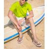 imageCOFACE Mens Flip Flops Comfortable Yoga Mat Cushion Thong Sandals with Arch Support Casual Summer Beach Slides For Man Size 715Beige White