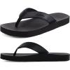 imageCOFACE Mens Flip Flops Comfortable Yoga Mat Cushion Thong Sandals with Arch Support Casual Summer Beach Slides For Man Size 715Black