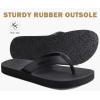 imageCOFACE Mens Flip Flops Comfortable Yoga Mat Cushion Thong Sandals with Arch Support Casual Summer Beach Slides For Man Size 715Black