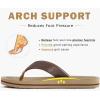 imageCOFACE Mens Flip Flops Comfortable Yoga Mat Cushion Thong Sandals with Arch Support Casual Summer Beach Slides For Man Size 715Brown Beige