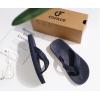 imageCOFACE Mens Flip Flops Comfortable Yoga Mat Cushion Thong Sandals with Arch Support Casual Summer Beach Slides For Man Size 715Dark Blue