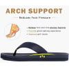 imageCOFACE Mens Flip Flops Comfortable Yoga Mat Cushion Thong Sandals with Arch Support Casual Summer Beach Slides For Man Size 715Dark Blue