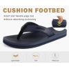 imageCOFACE Mens Flip Flops Comfortable Yoga Mat Cushion Thong Sandals with Arch Support Casual Summer Beach Slides For Man Size 715Dark Blue