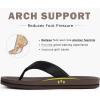imageCOFACE Mens Flip Flops Comfortable Yoga Mat Cushion Thong Sandals with Arch Support Casual Summer Beach Slides For Man Size 715Dark Brown