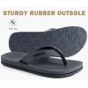 imageCOFACE Mens Flip Flops Comfortable Yoga Mat Cushion Thong Sandals with Arch Support Casual Summer Beach Slides For Man Size 715Grey
