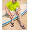 imageCOFACE Mens Flip Flops Comfortable Yoga Mat Cushion Thong Sandals with Arch Support Casual Summer Beach Slides For Man Size 715Grey