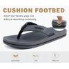 imageCOFACE Mens Flip Flops Comfortable Yoga Mat Cushion Thong Sandals with Arch Support Casual Summer Beach Slides For Man Size 715Grey