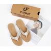 imageCOFACE Womens Arch Support Flip Flops Yoga Mat Comfortable Thick Cushion Walking Thong Sandals Lightweight Slip On Summer Beach SlippersBeige