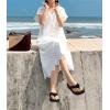 imageCOFACE Womens Arch Support Flip Flops Yoga Mat Comfortable Thick Cushion Walking Thong Sandals Lightweight Slip On Summer Beach SlippersBlack